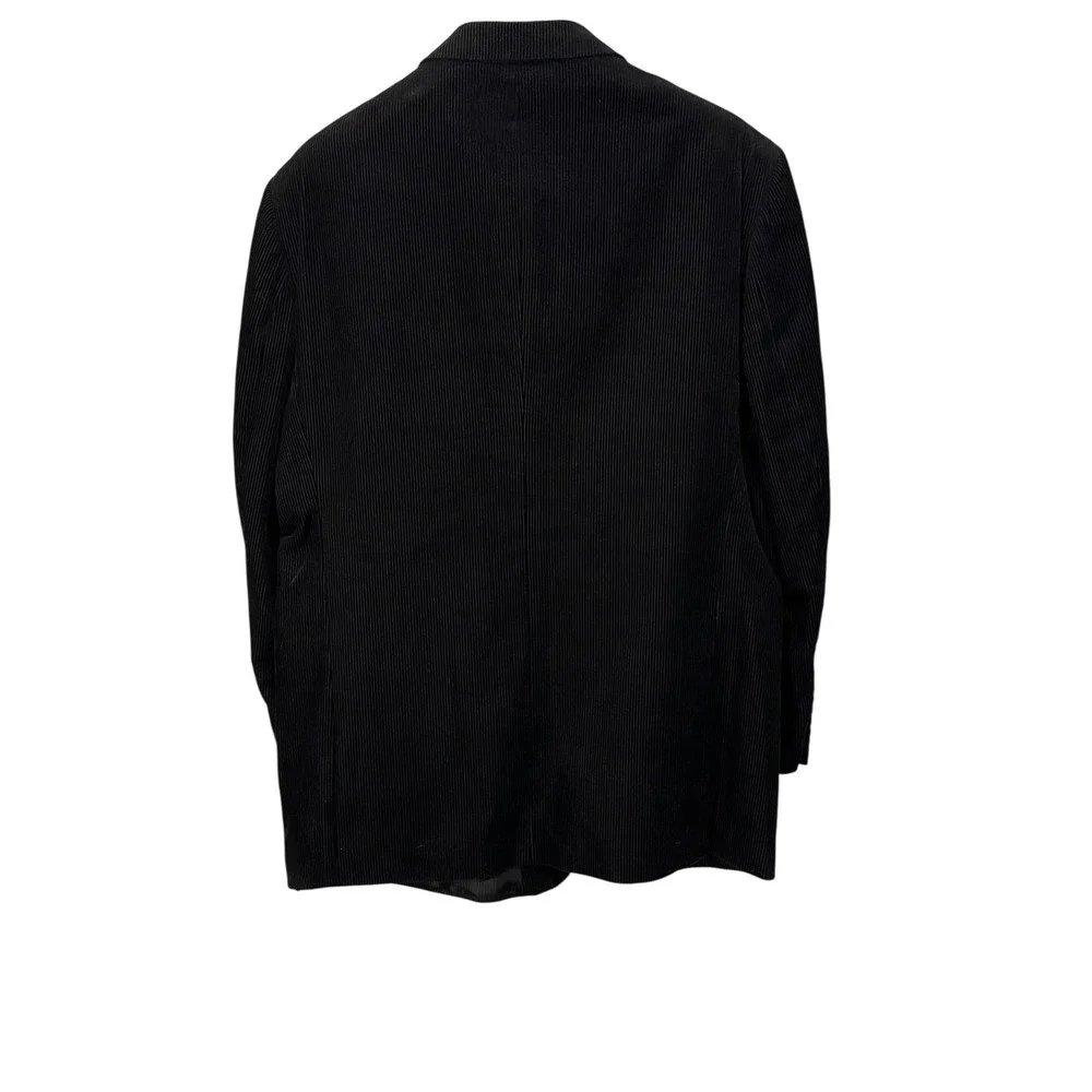 Bolzano Blazer‎ Mens 48L Pinstripe Corduroy Three Button Dress Jacket Classic